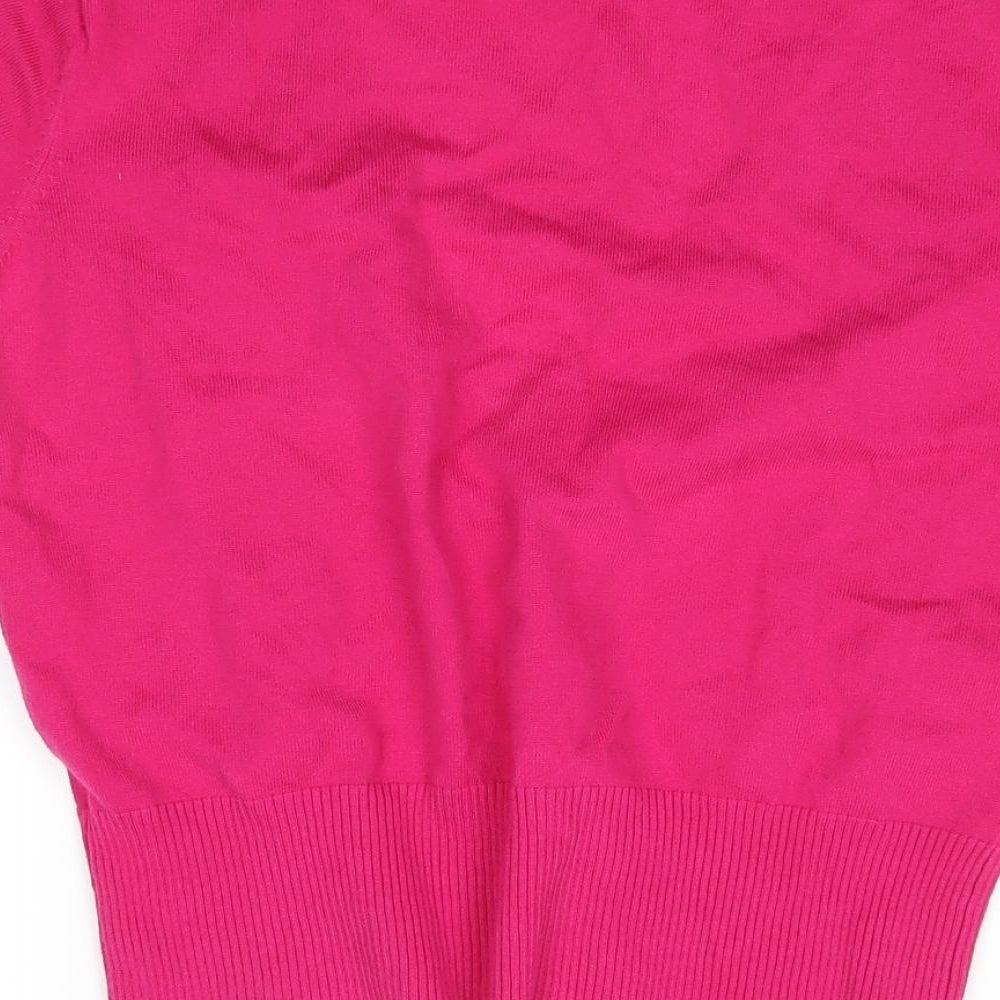 M&Oo Womens Pink   Cardigan Jumper Size M