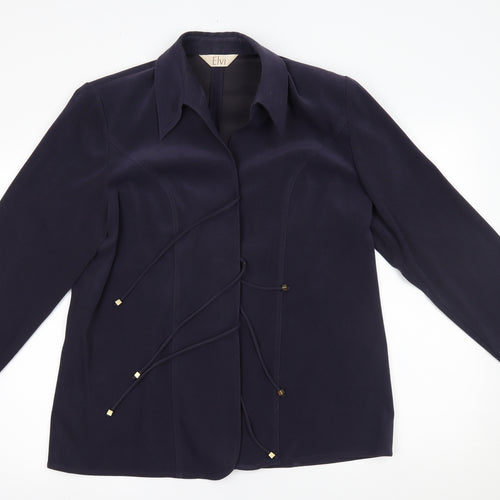 ELVI Womens Blue   Jacket Blazer Size 16