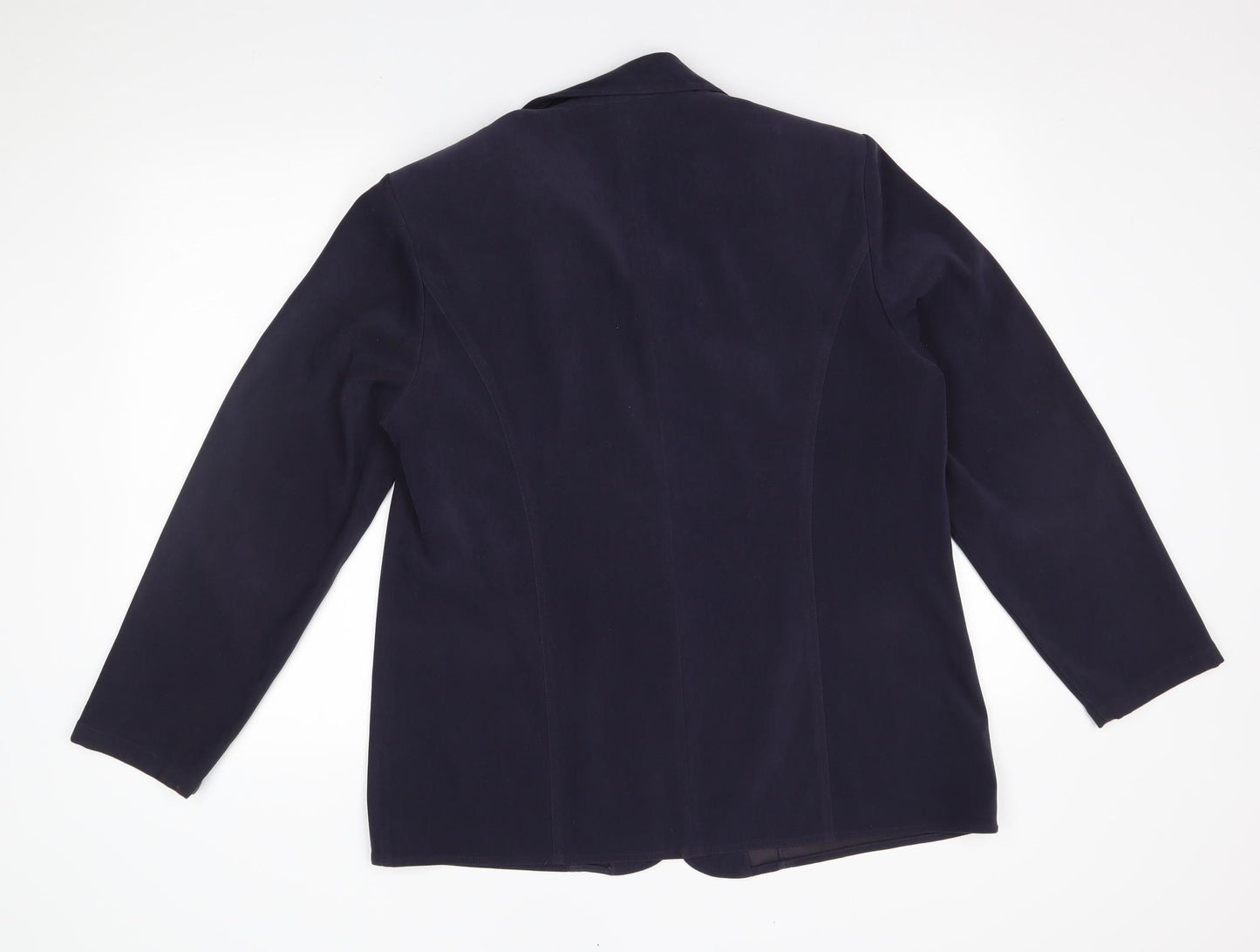 ELVI Womens Blue   Jacket Blazer Size 16