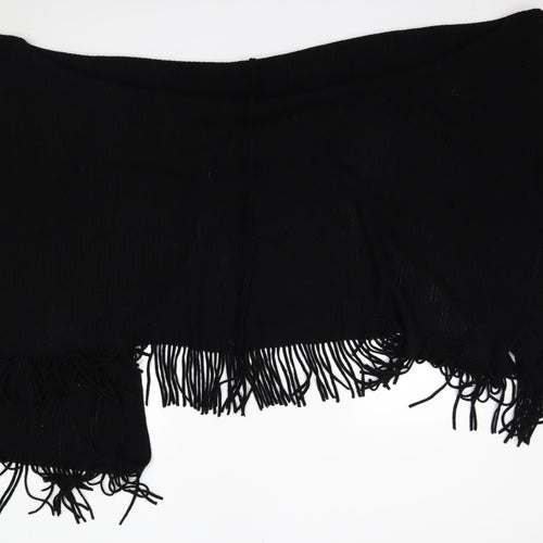 Preworn Womens Black   Cape Jumper One Size