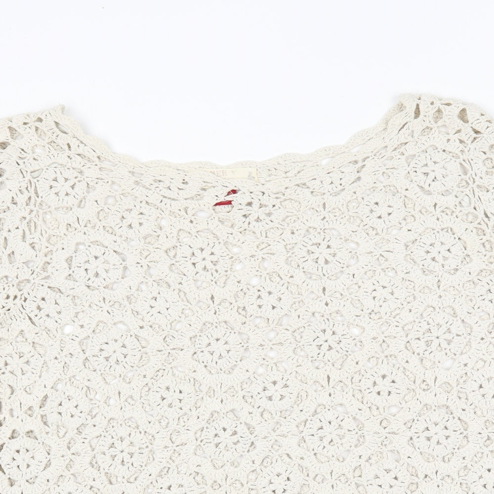 Falmer Womens Beige   Pullover Jumper Size 18