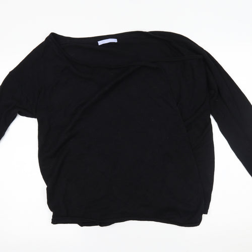 Avenue Womens Black   Wrap Jumper Size L