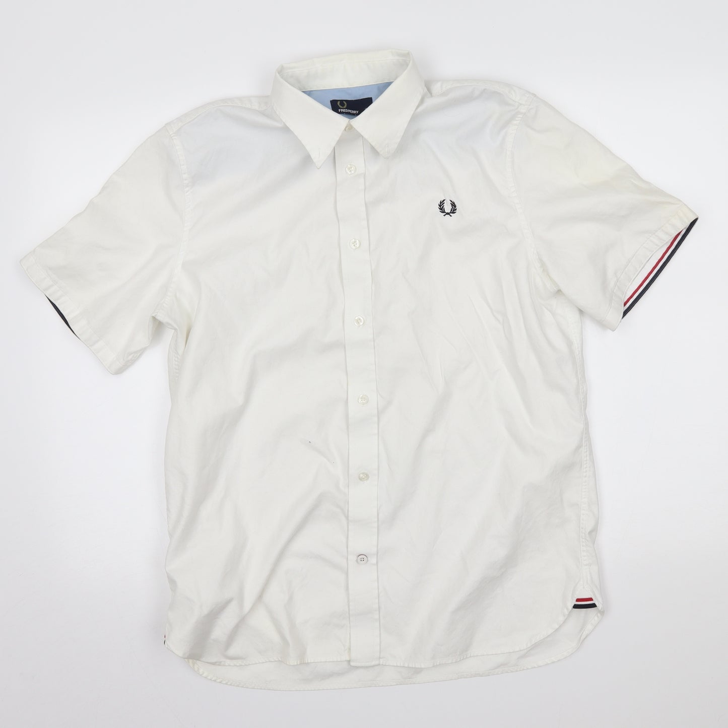 Fred Perry Mens White    Dress Shirt Size L