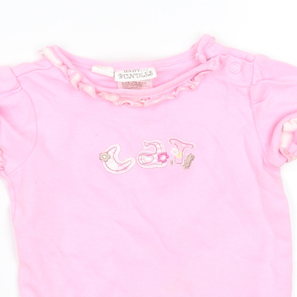 baby bundles Baby Pink   Babygrow One-Piece Size 3-6 Months