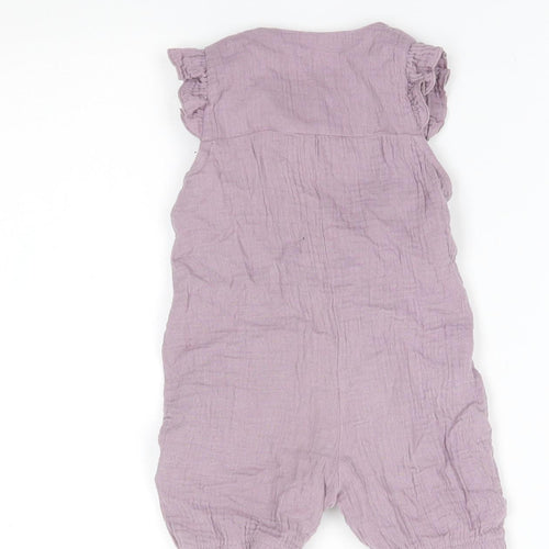 Nutmeg Baby Purple   Romper One-Piece Size 6-9 Months