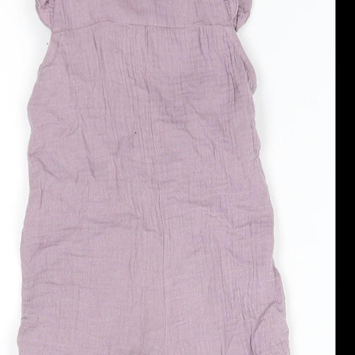 Nutmeg Baby Purple   Romper One-Piece Size 6-9 Months