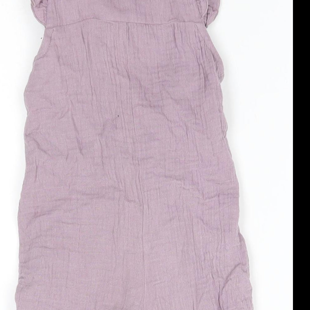 Nutmeg Baby Purple   Romper One-Piece Size 6-9 Months