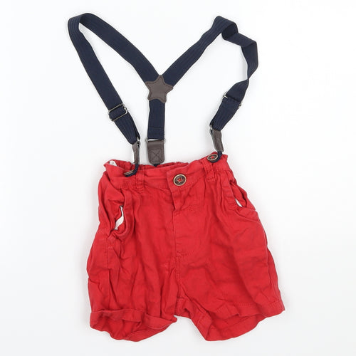 NEXT Baby Red    Trousers Size 18-24 Months  - suspenders