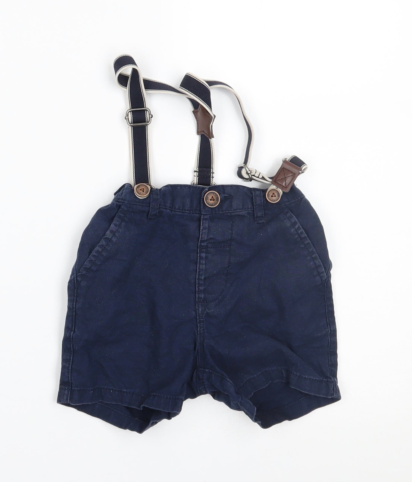 NEXT Baby Blue    Trousers Size 18-24 Months  - suspenders