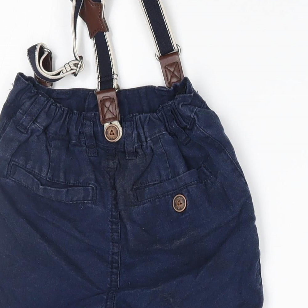 NEXT Baby Blue    Trousers Size 18-24 Months  - suspenders