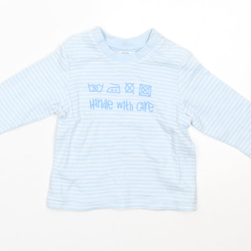 TU Baby Blue Striped  Pullover Jumper Size 3-6 Months