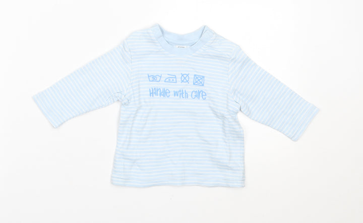 TU Baby Blue Striped  Pullover Jumper Size 3-6 Months