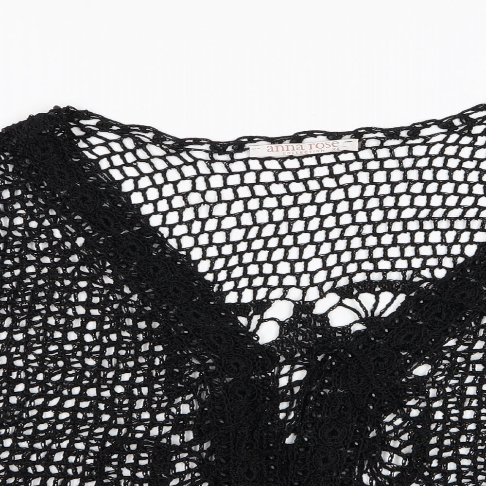 Anna Rose Womens Black   Shrug Jumper Size XL