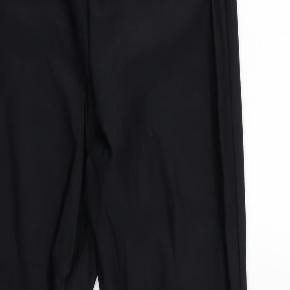 LASCANA Womens Black   Cropped Leggings Size 10 L25 in