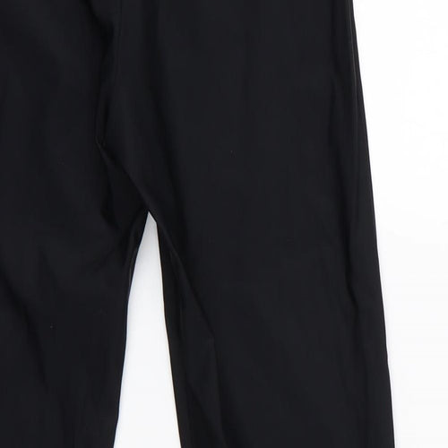 LASCANA Womens Black   Cropped Leggings Size 10 L25 in