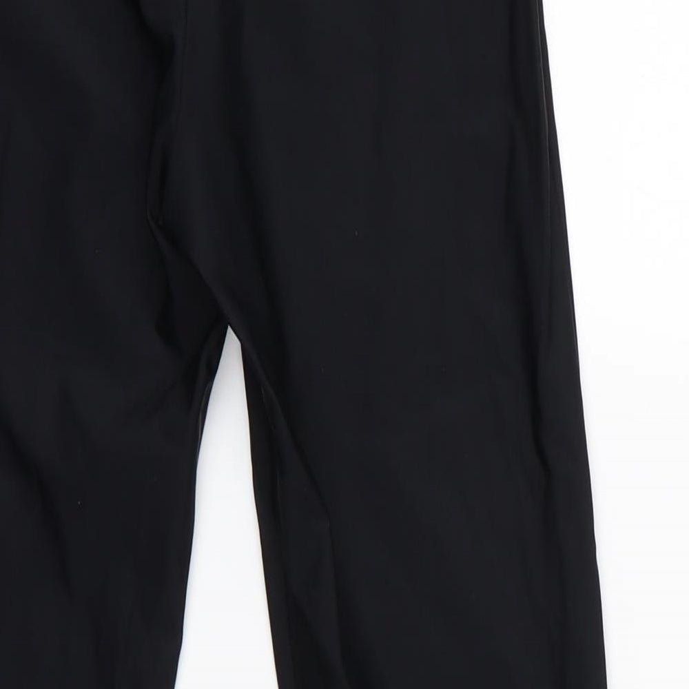 LASCANA Womens Black   Cropped Leggings Size 10 L25 in