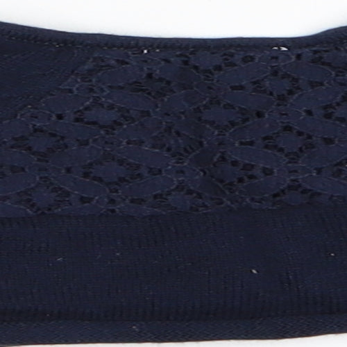 NEXT Girls Blue   Cardigan Jumper   - Lace Back Panel