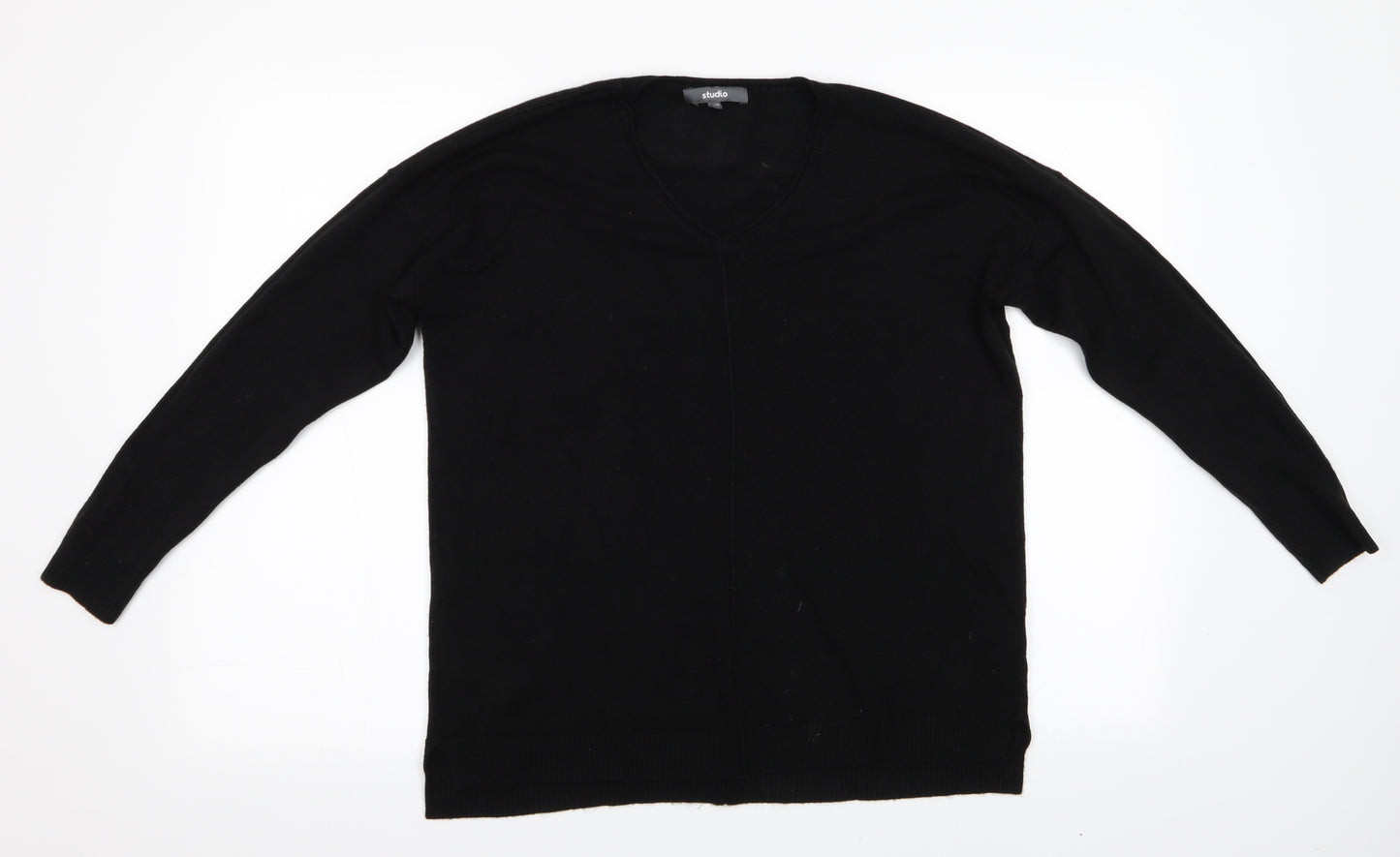 Studio Womens Black   Pullover Jumper Size 12