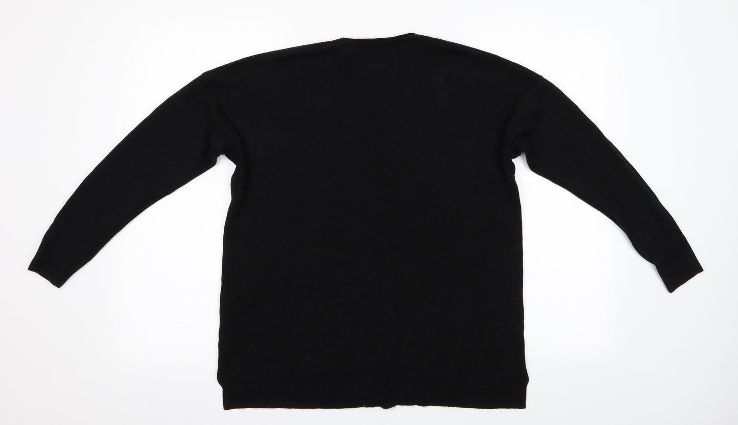 Studio Womens Black   Pullover Jumper Size 12