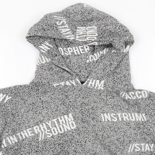 LMTD Boys Grey Spotted  Pullover Hoodie Size 11-12 Years  - In The Rhythm