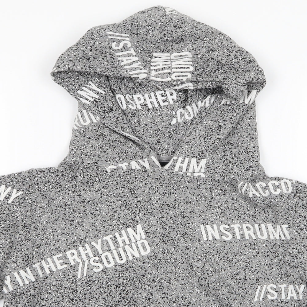 LMTD Boys Grey Spotted  Pullover Hoodie Size 11-12 Years  - In The Rhythm