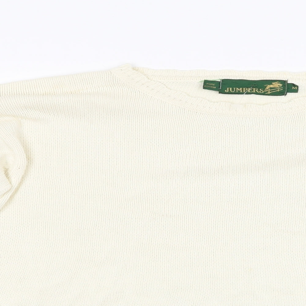 Jumpers Womens Ivory Floral  Pullover Jumper Size M