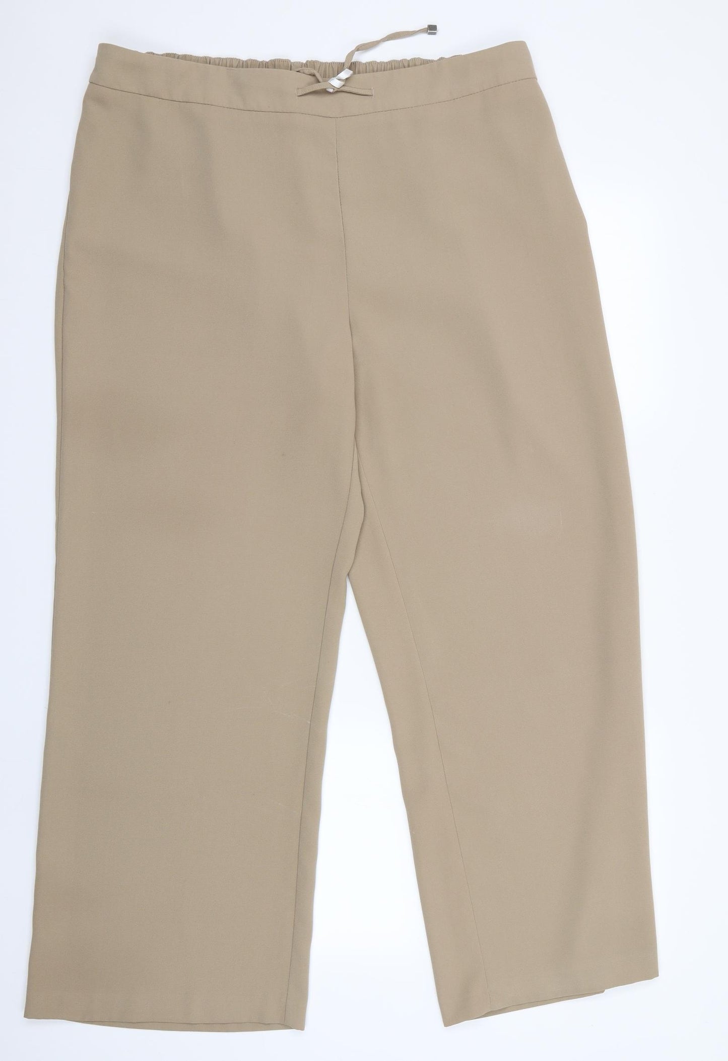 Heart Womens Beige   Trousers  Size 18 L28 in