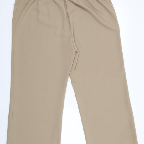 Heart Womens Beige   Trousers  Size 18 L28 in