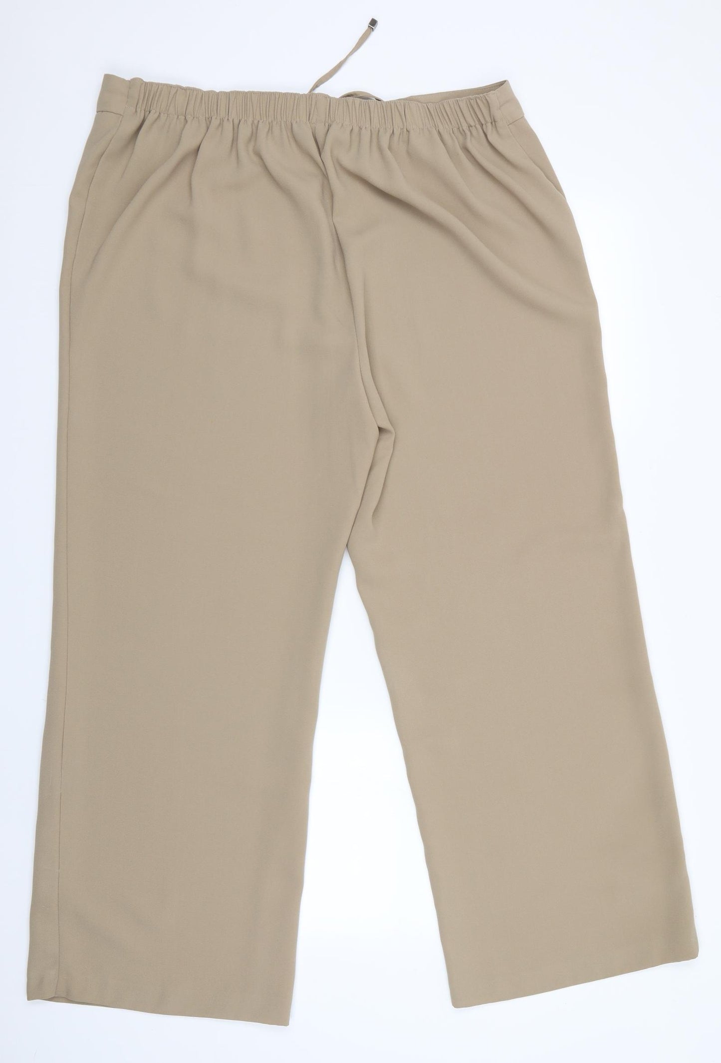 Heart Womens Beige   Trousers  Size 18 L28 in