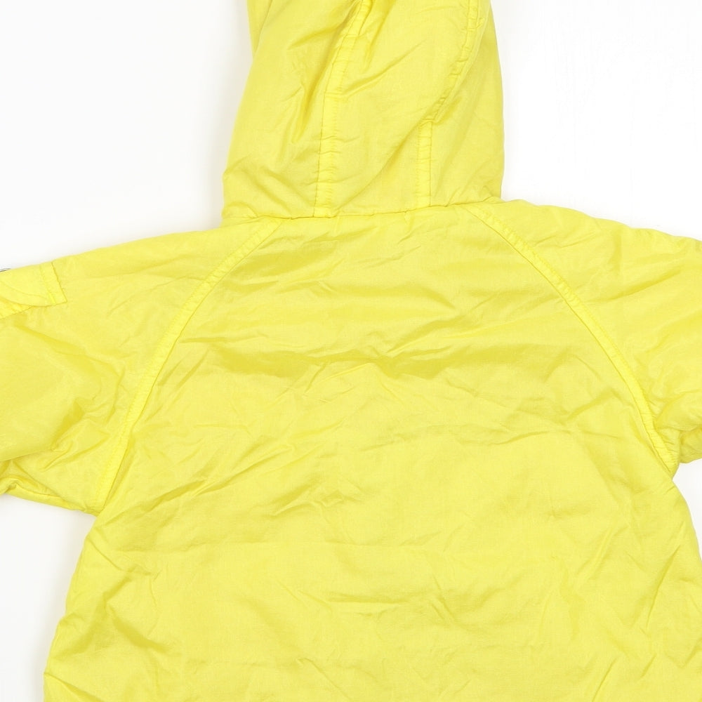 BHS Baby Girls Yellow   Jacket Coat Size 2-3 Years  - Fleece Lined