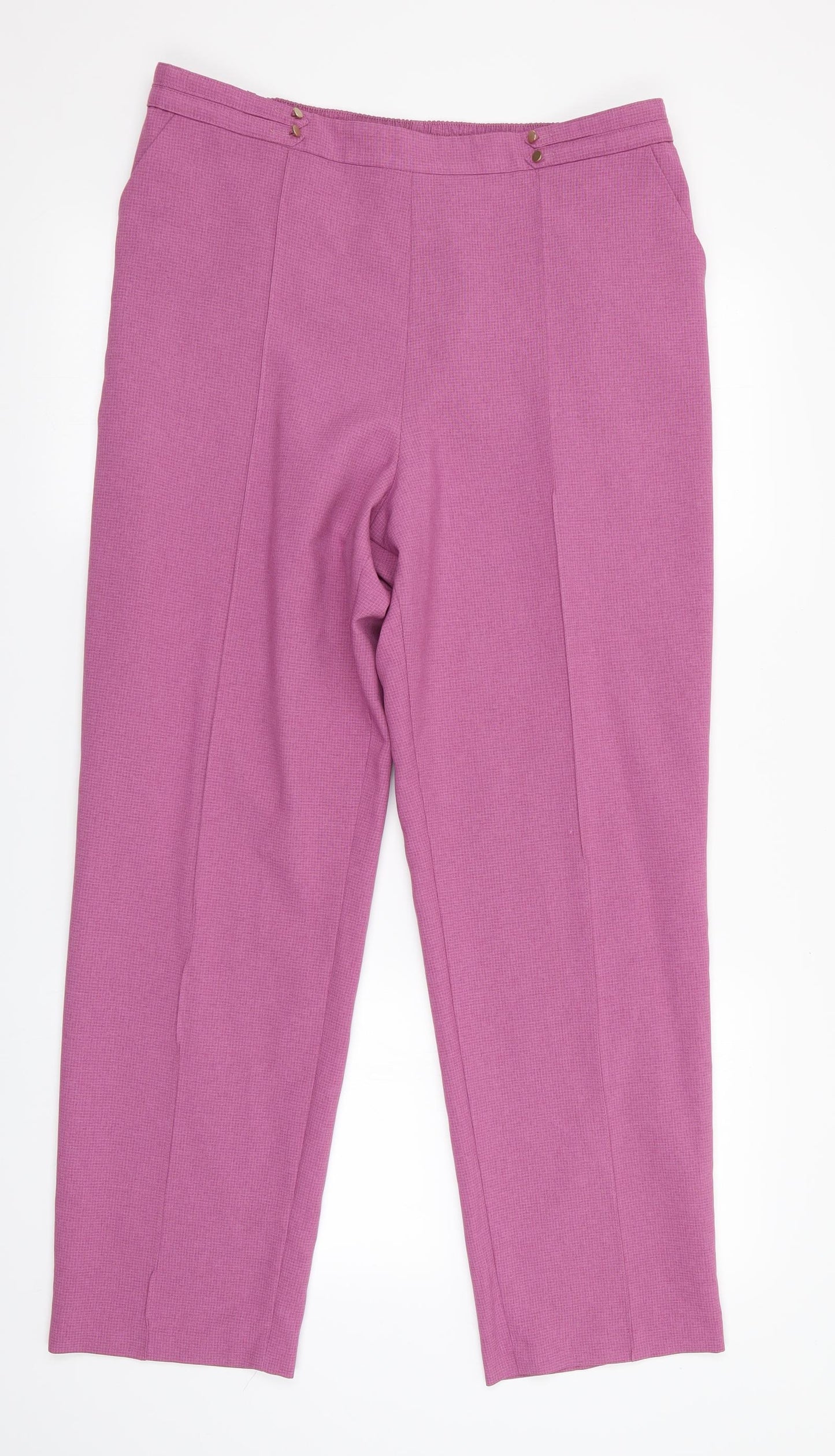 Marks and Spencer Womens Pink   Trousers  Size 14 L29 in
