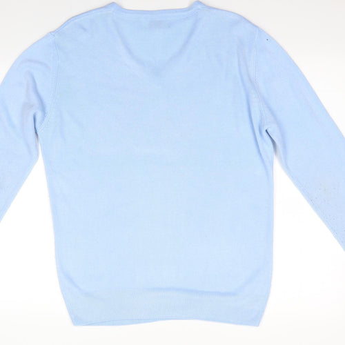 Easy Mens Blue   Pullover Jumper Size M