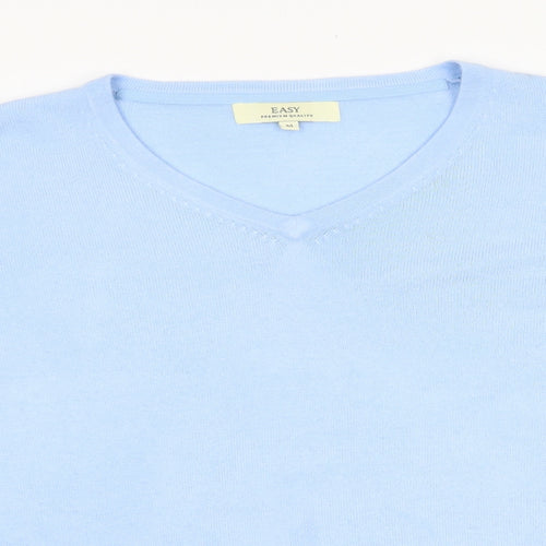 Easy Mens Blue   Pullover Jumper Size M