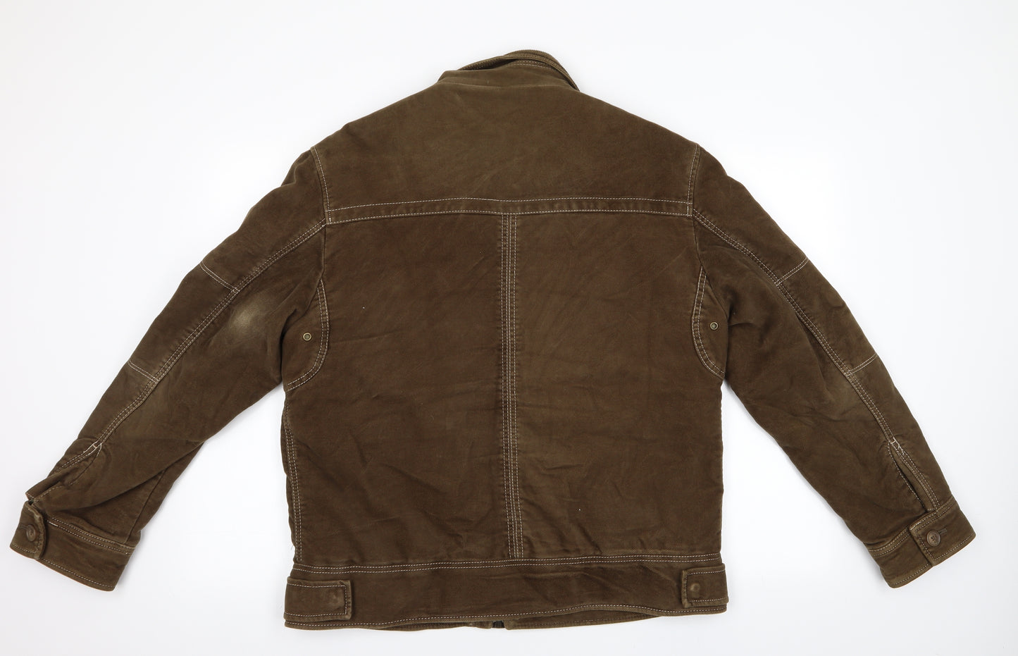 Next Styled Apparel Mens Brown   Jacket Coat Size M  - Fleece Lined