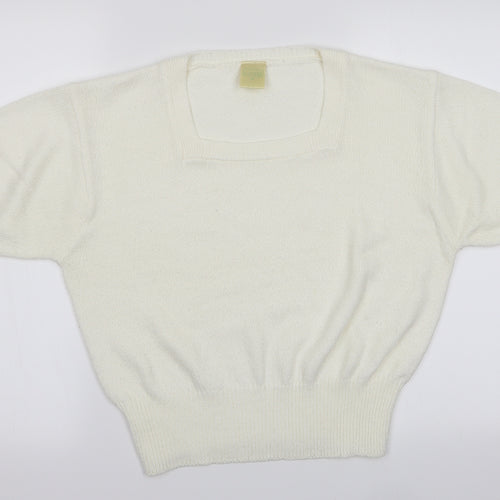 Canda Womens Ivory   Pullover Jumper Size 10