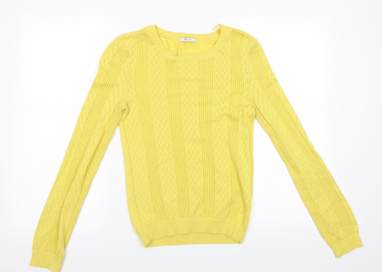 TU Womens Yellow   Pullover Jumper Size 8