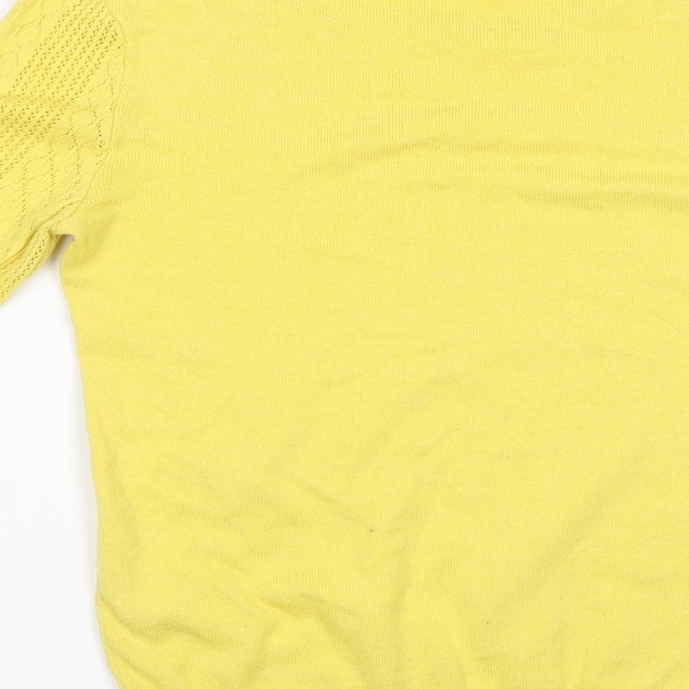 TU Womens Yellow   Pullover Jumper Size 8