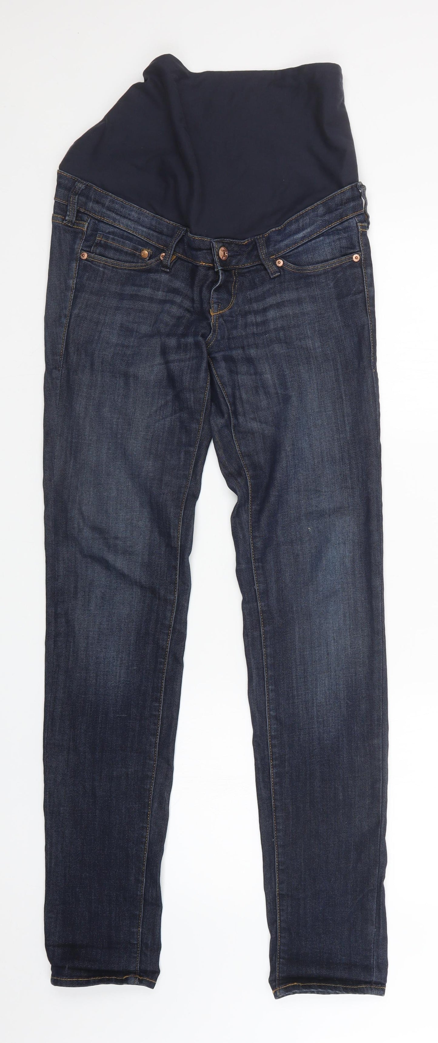 H&M Womens Blue   Straight Jeans Size 8 L33 in