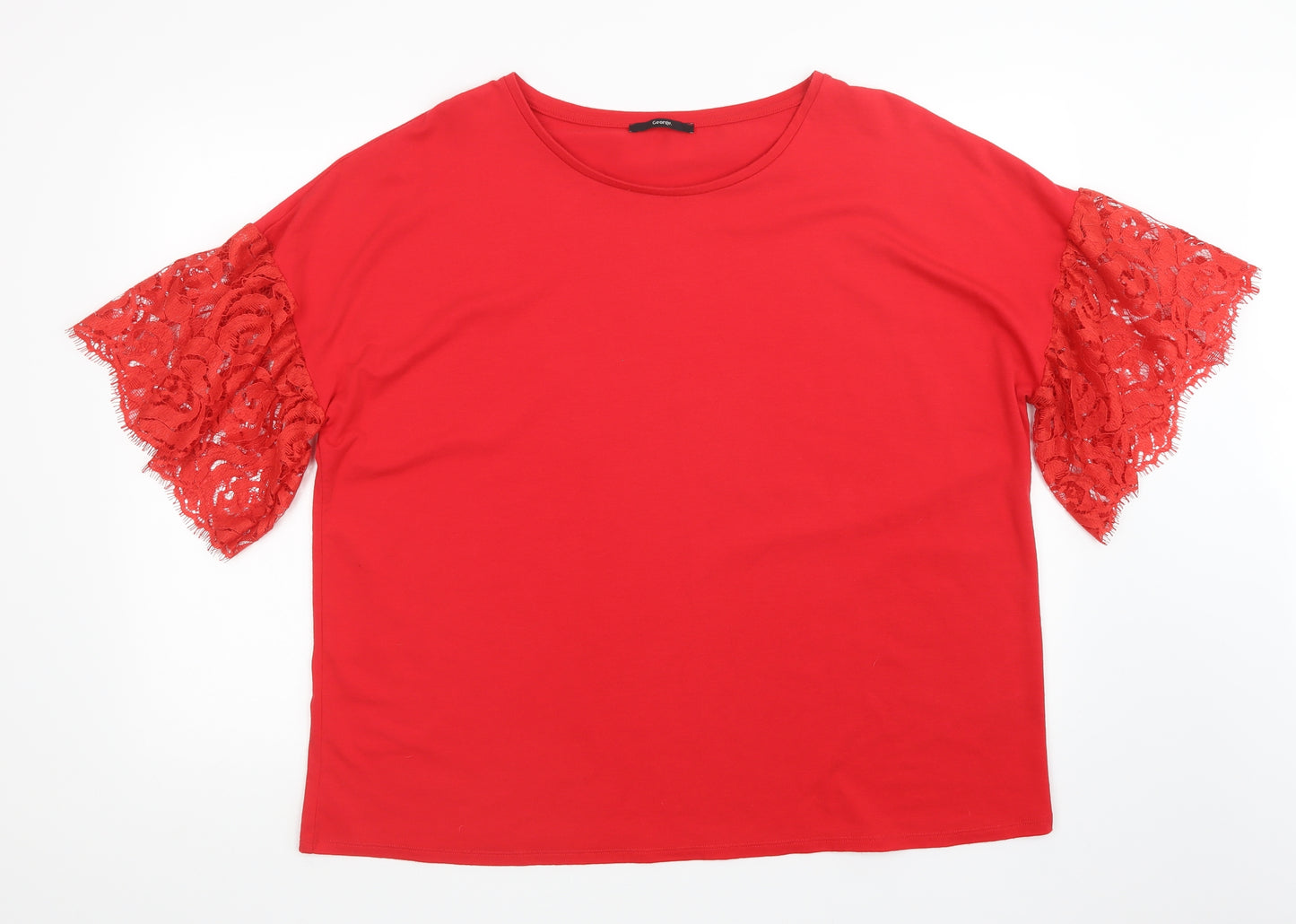 George Womens Red   Basic T-Shirt Size 24