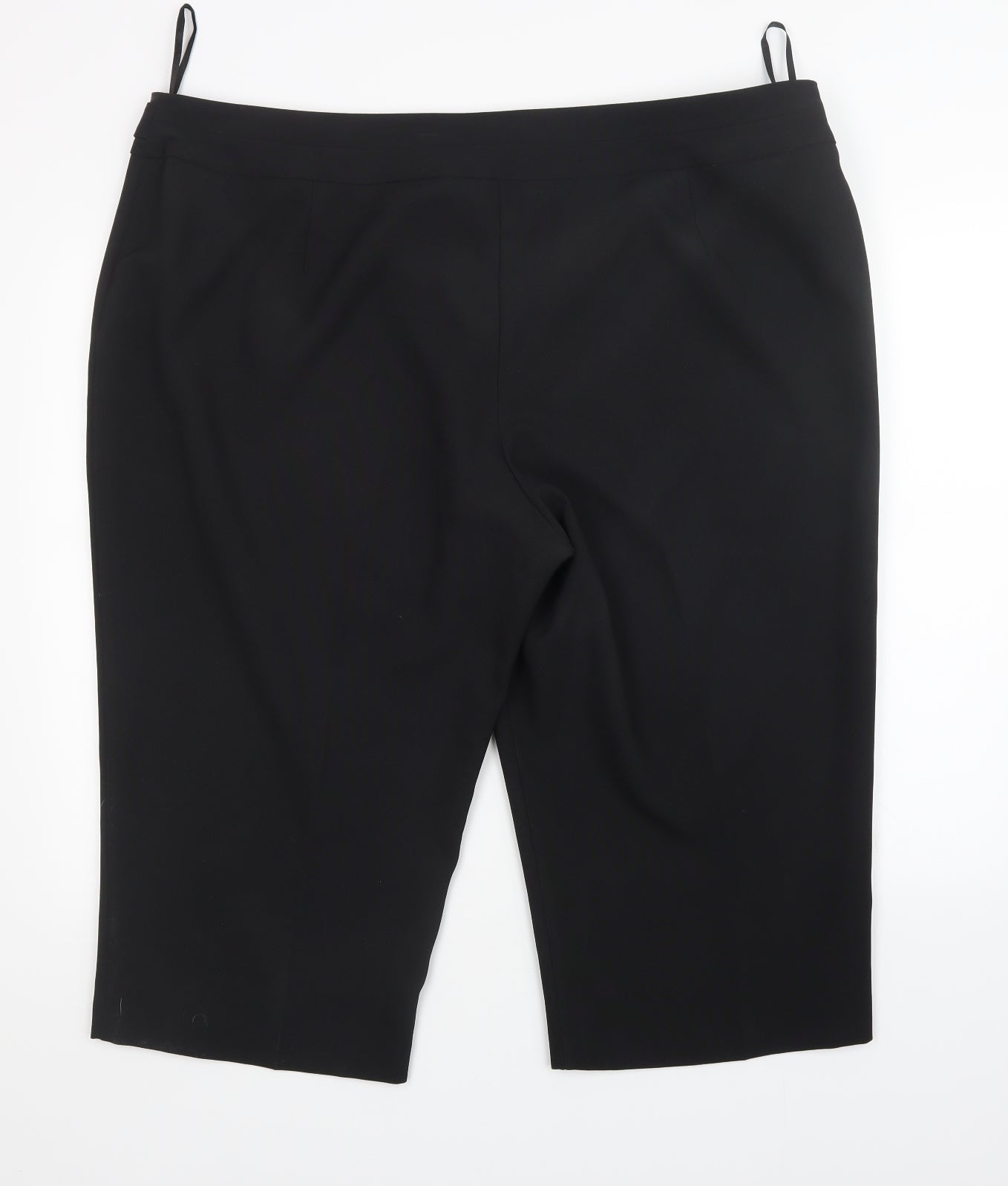 BM Womens Black   Cropped Trousers Size 24 L20 in