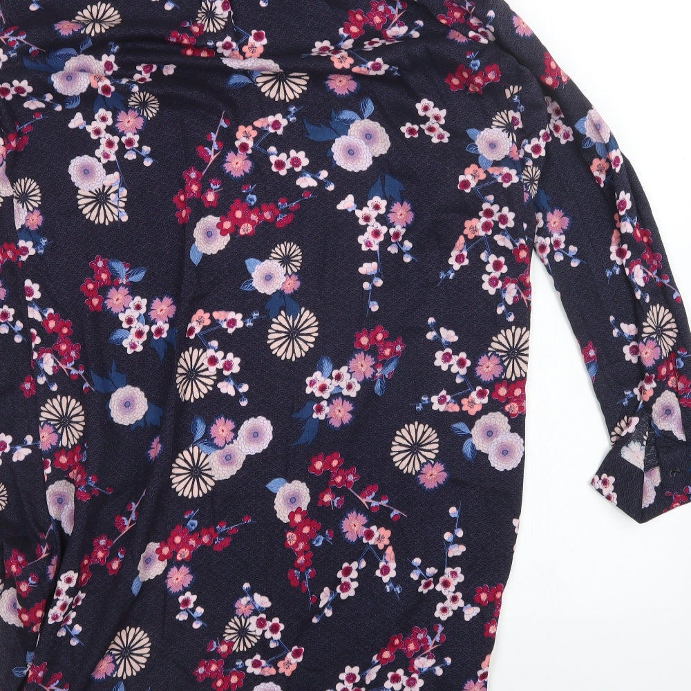Monsoon Womens Multicoloured Floral  Shirt Dress  Size 10