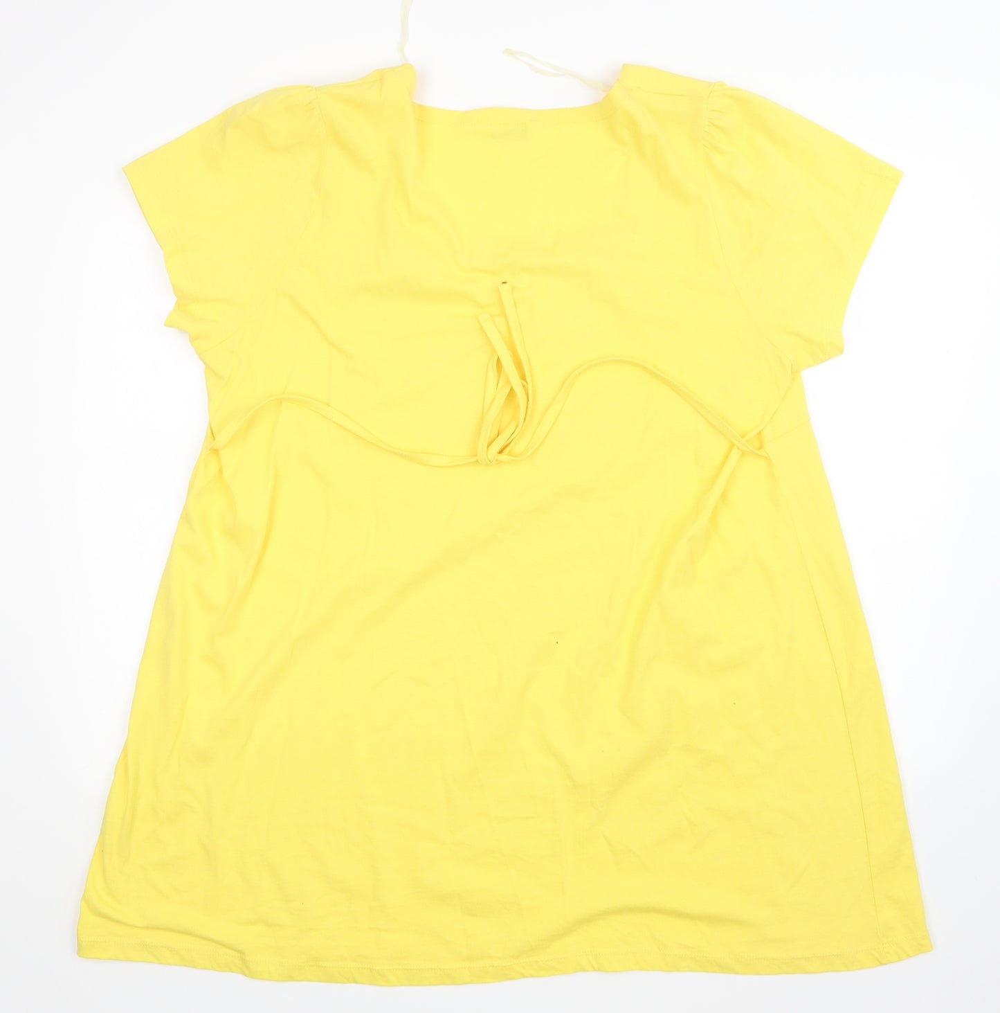 Yours Womens Yellow   Basic Blouse Size 22