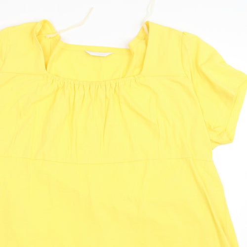 Yours Womens Yellow   Basic Blouse Size 22