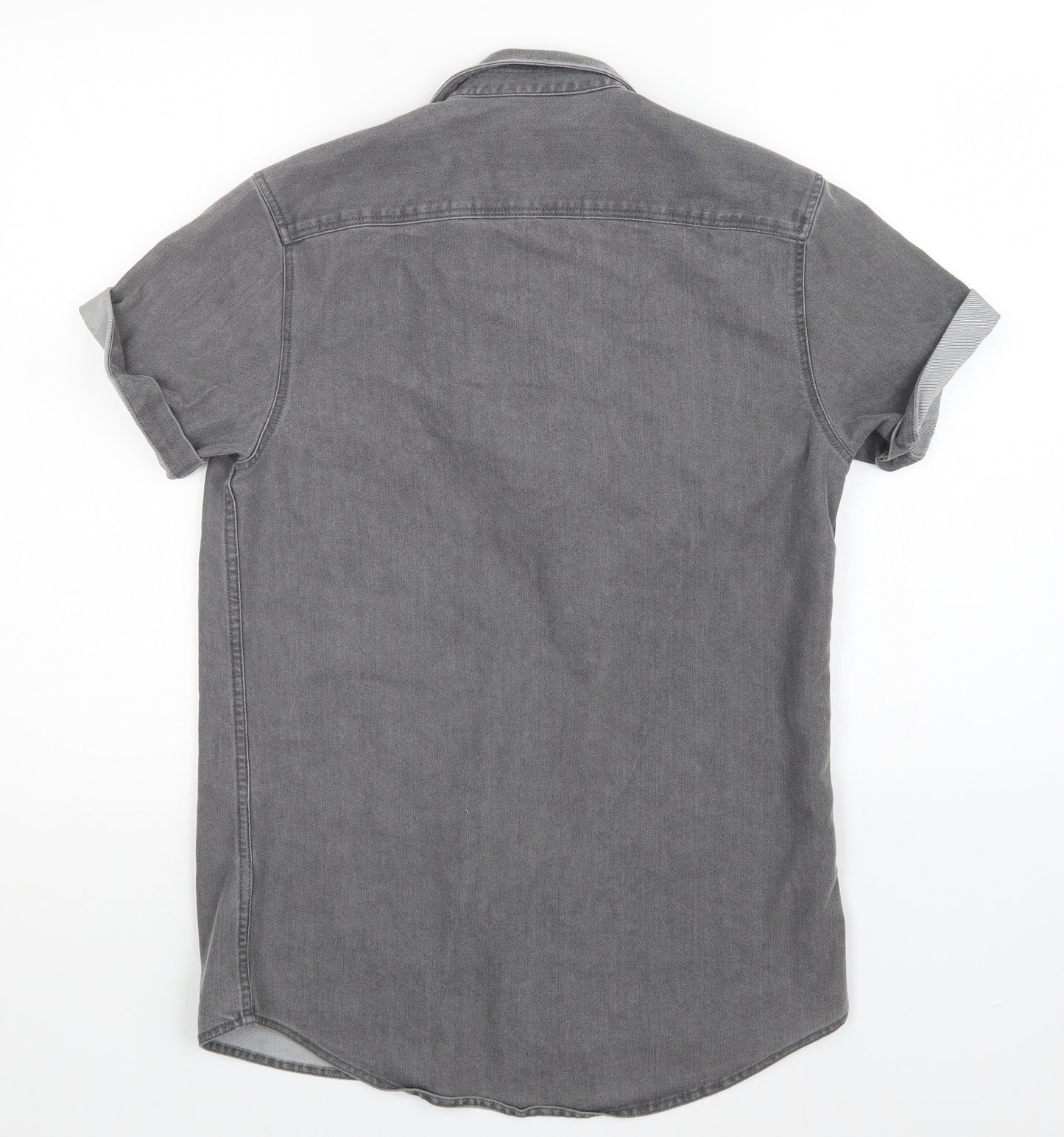 Topman Mens Grey    Button-Up Size XS