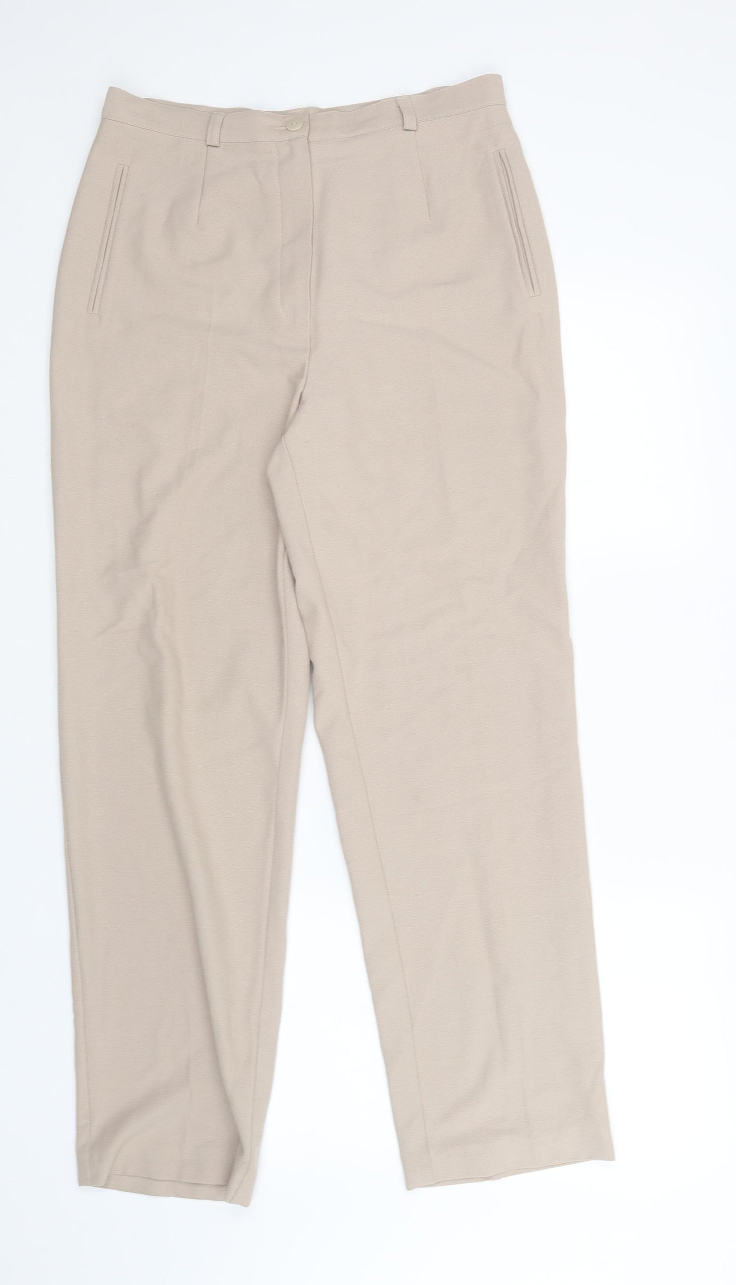 Essentials Womens Beige   Trousers  Size 32 in L30 in