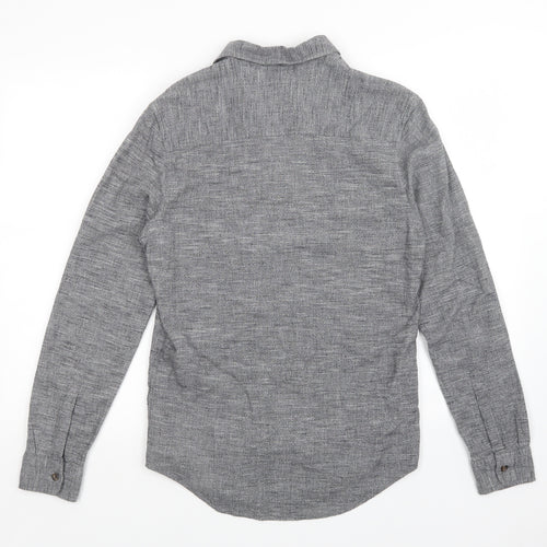 Topman Mens Grey    Button-Up Size XS