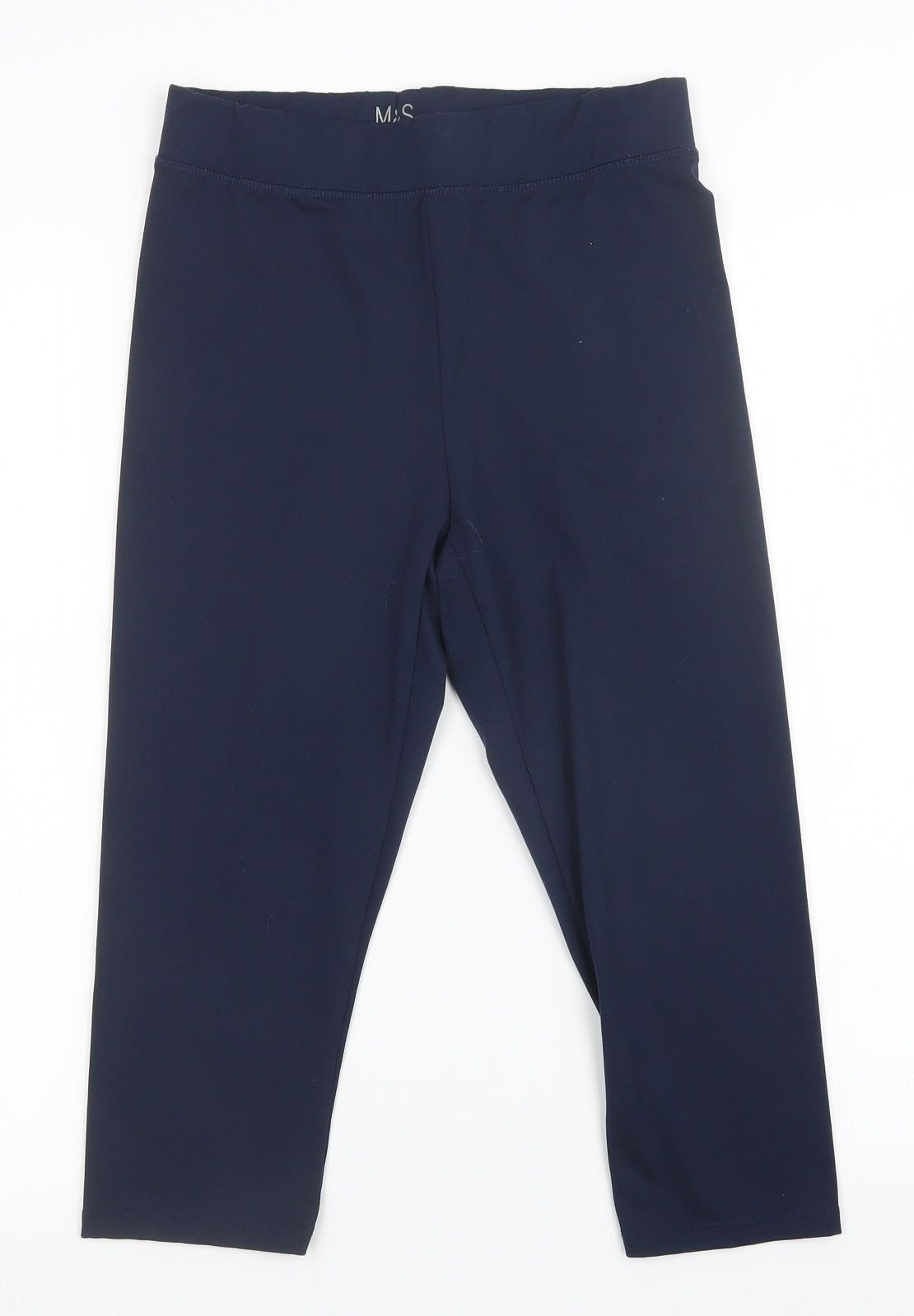 M&S Womens Blue   Pedal Pusher Leggings Size 10 L18 in