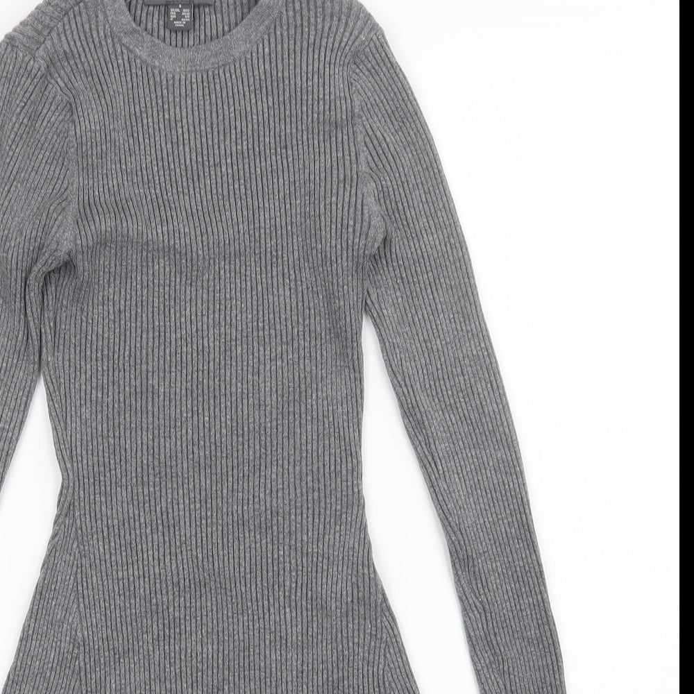 Primark Womens Grey   Jumper Dress  Size S