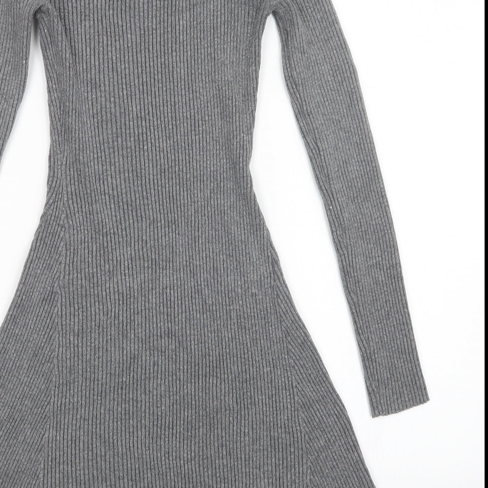 Primark Womens Grey   Jumper Dress  Size S