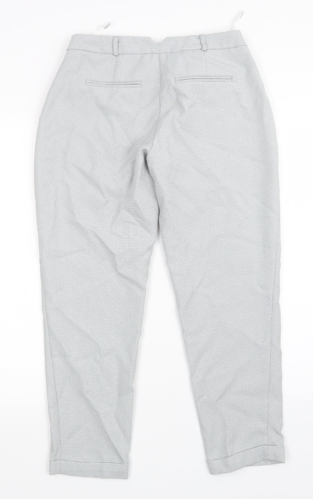 Dorothy Perkins Womens Grey Check  Trousers  Size 10 L27 in